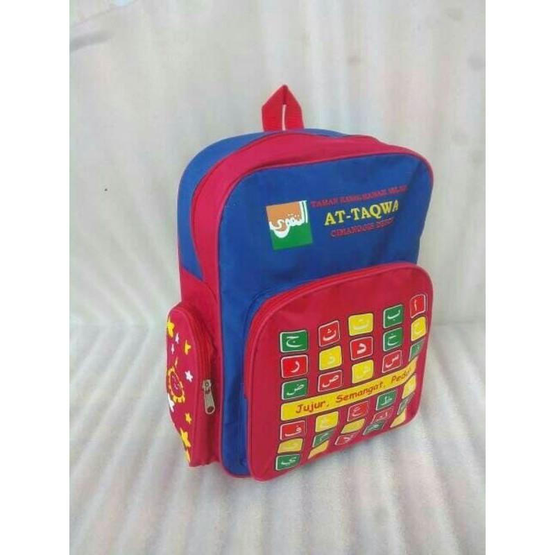 Tas anak islami - TAS HADIAH - TAS SOUVENIR - TAS COSTUM - TAS ULANG TAHUN - TAS PARCEL - COSTUM TAS-Huruf hijaiyyah