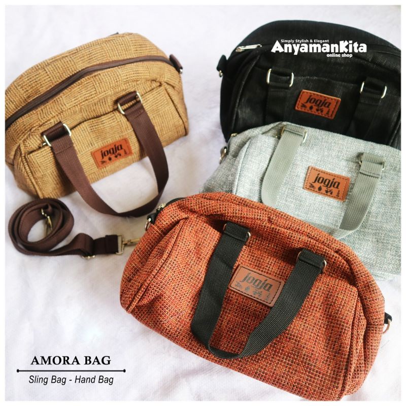 Amora Bag /Slingbag Kembung Goni Sintetis / Handbag Kembung Goni Sintetis