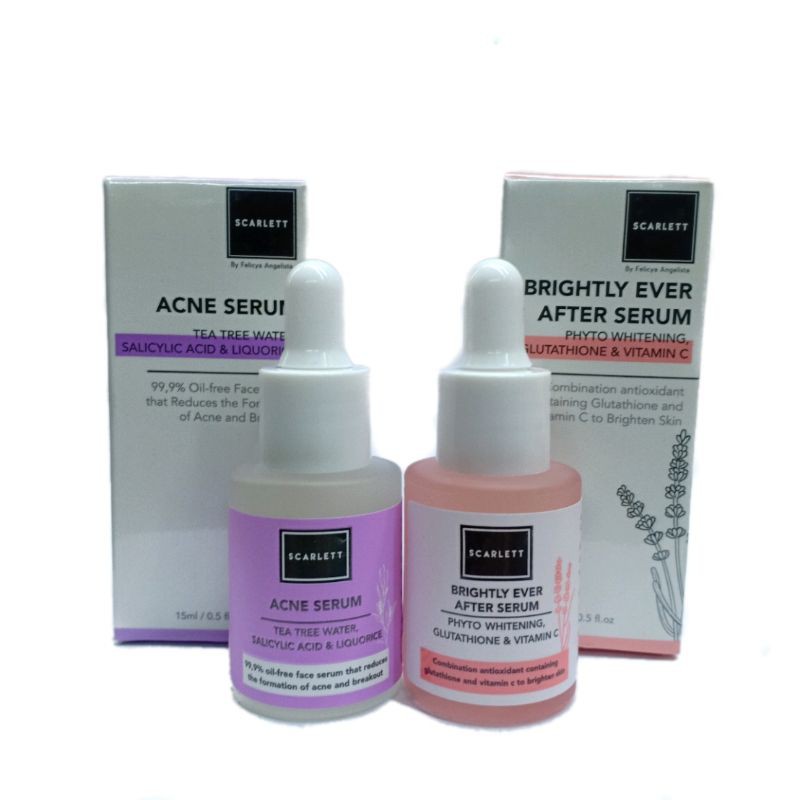 serum scarlet  whitening / acne serum / brightly ever after serum