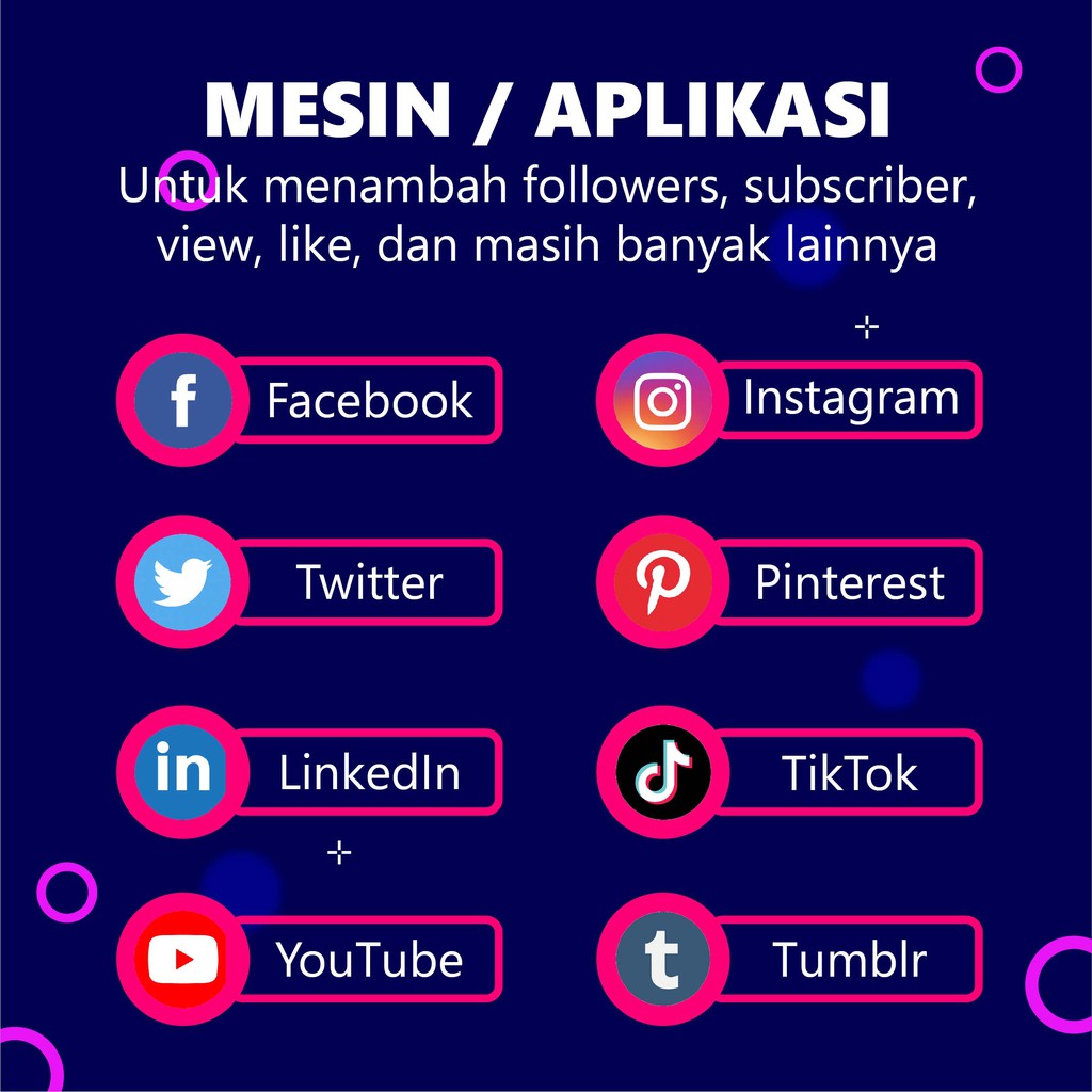 JUAL APLIKASI MESIN PENAMBAH FOLLOWERS, SUBSCRIBE TERLENGKAP TERMURAH