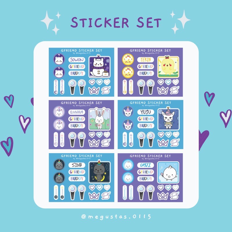 GFRIEND Chara Sticker Set (BACA DESKRIPSI)