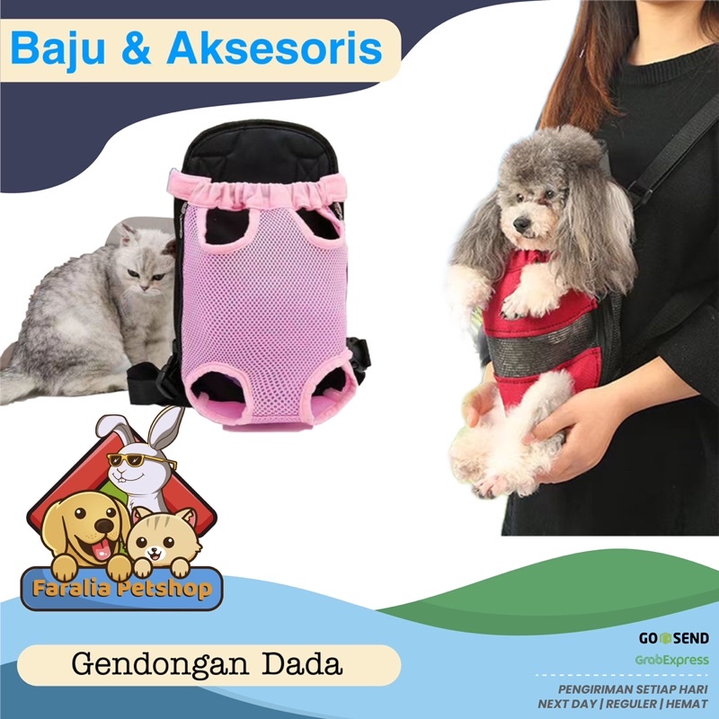 Tas Gendongan Dada Kucing Anjing Pet Cargo Cat Dog Backpack Travel