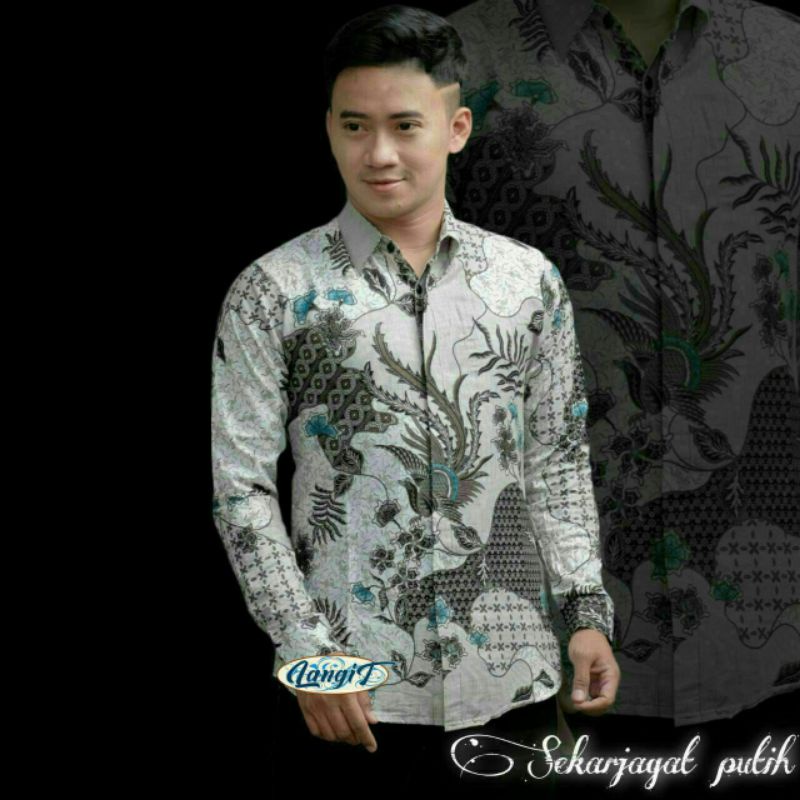 NEW ARRIVAL DISTRO BATIK PRIA BORDIR SOGAN HRB026 BATIKAF NOTOARTO BATIK IPNU-IPPNU HEM PRIA Bel-SEKAR JAGAD PUTIH