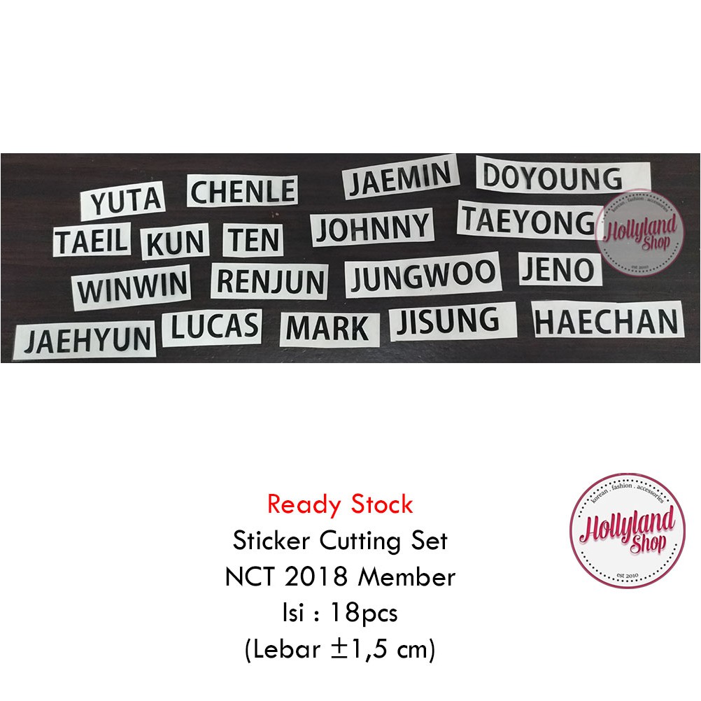 

Sticker Cutting Set Group Member Mamamoo Monsta X NCT NU'EST Pentagon Red Velvet Seventeen SF9 Unofficial
