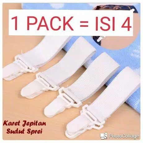 Penjepit Sprei Kasur 4 Sudut Isi 4 Pcs