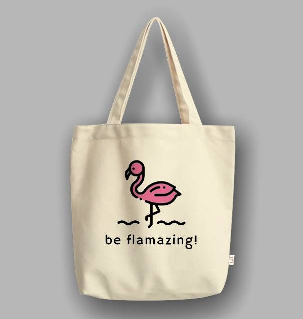 &quot;Messy&quot; Tote Bag Semi Canvas be Flamazing!