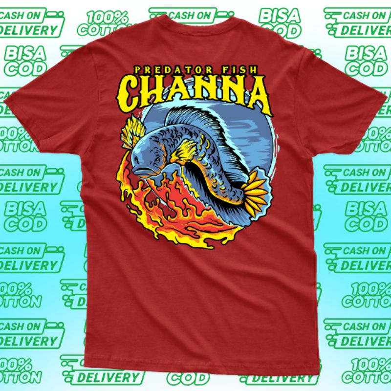 kaos channa kaos ikan predator kaos distro channa