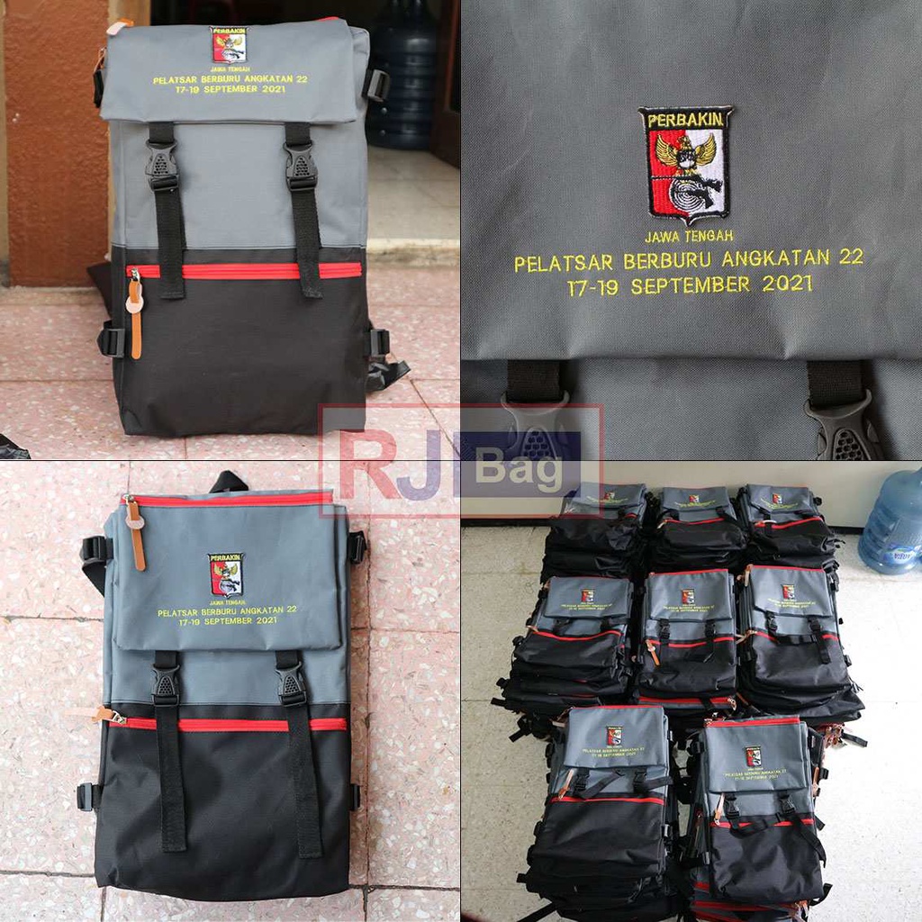 OERDAN GROSIR TAS DISTRO SANO ABU HITAM BORDIR PERBAKIN JAWA TENGAH SEMINAR SOUVENIR PROMOSI MURAH