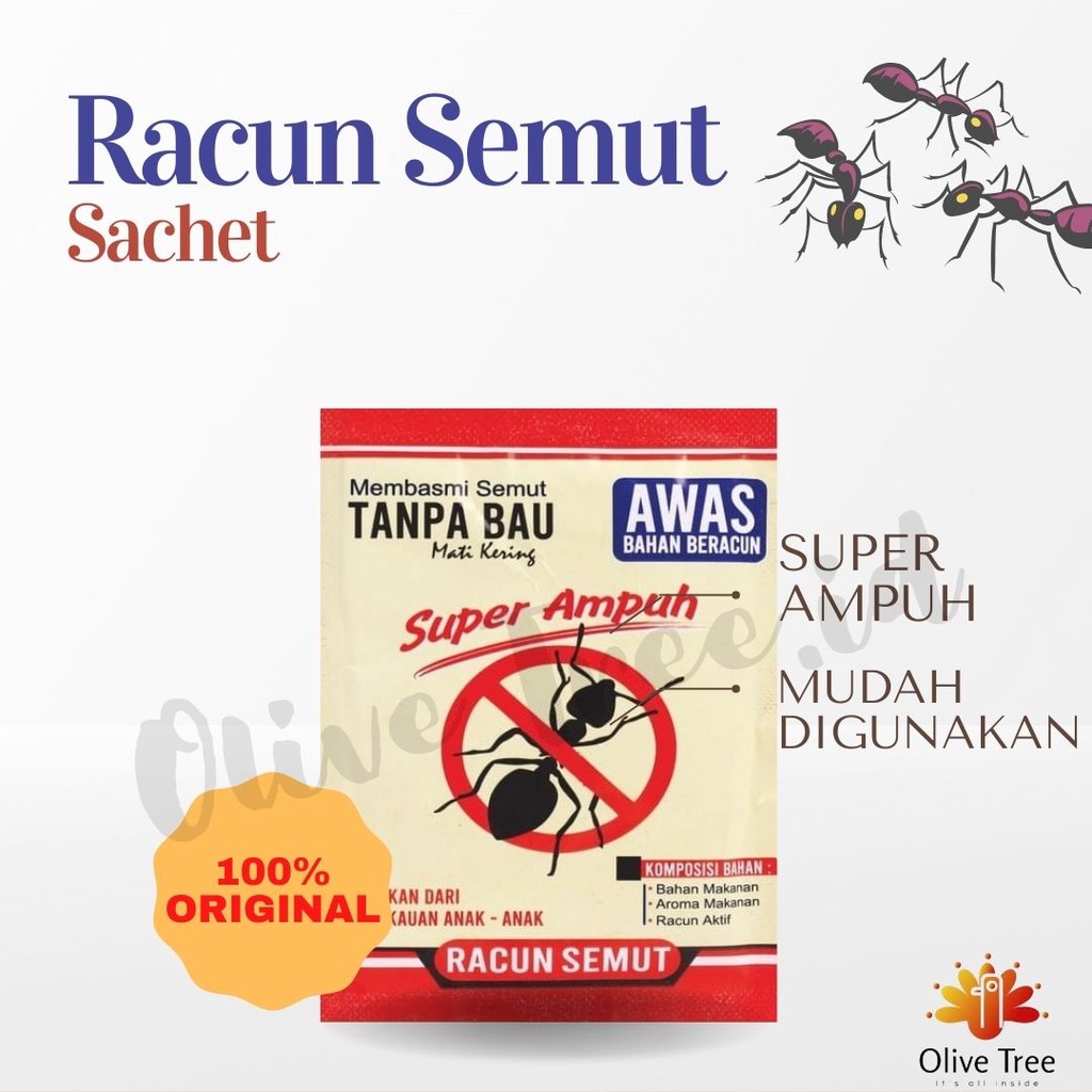 Sachet Racun Semut Bubuk Super Ampuh Pembasmi Semut Obat semut bubuk powder