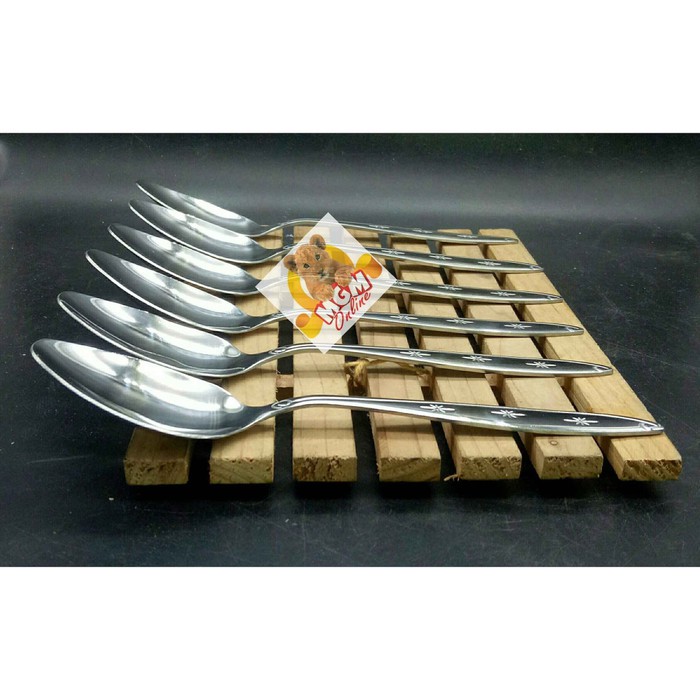 Sendok Makan Rumah TEBAL Stainless Steel per 6pc - Sendok Makan Dollll