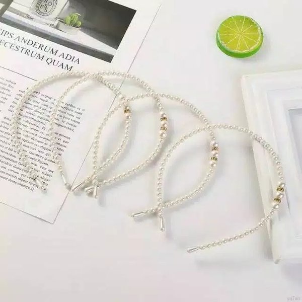 BANDO PEARL MUTIARA/ BANDO MUTIARA HEADBAND KOREA/ BANDO MUTIARA IMPORT FASHION WANITA KOREA