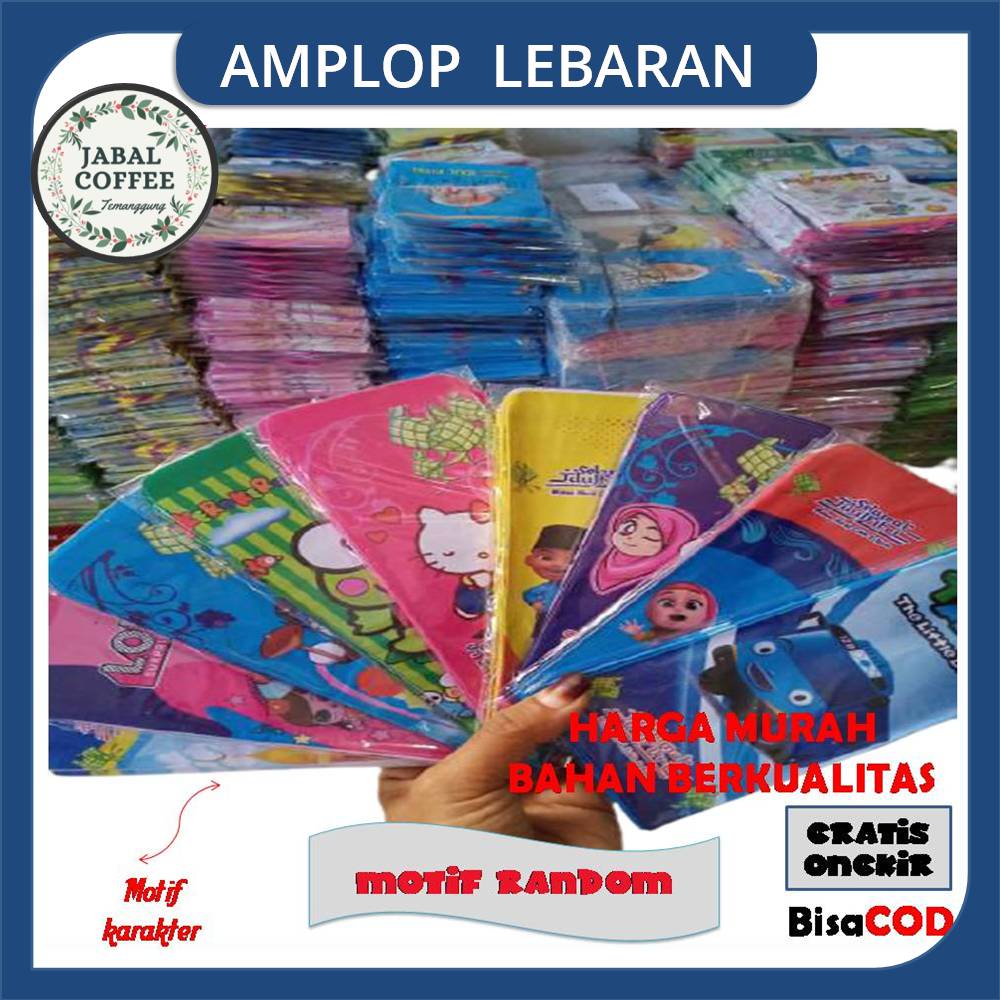 Amplop Lebaran Snack Murah / Amplop Lebaran Idul Fitri Ukuran 7 x 11,5 Cm / Amplop Lebaran Gambar Unik J7