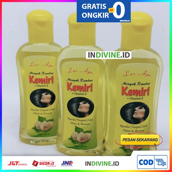 Lus Ayu Minyak Kemiri 63ml Minyak Rambut Kemiri Kuning Hijau Shopee Indonesia