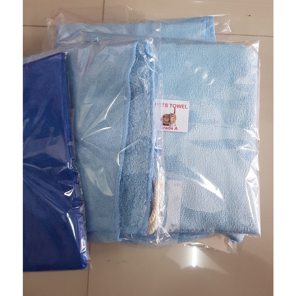 Handuk Kucing, kelinci &amp; Anjing MICROFIBER TOWEL untuk Mengeringkan Bulu Cepat