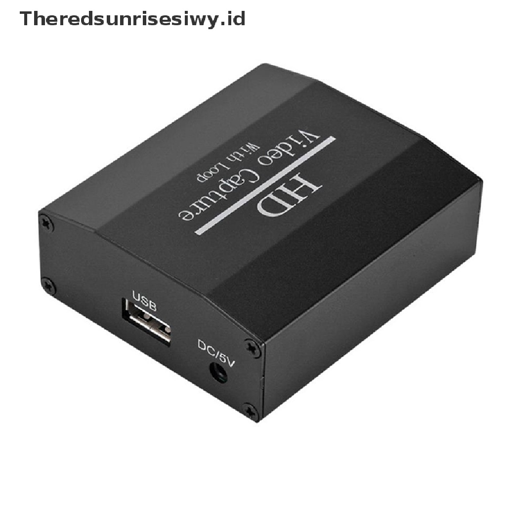 (Theredsunrisesiwy.Id) Video Capture Card Hdmi 4k Usb 2.0 1080p Dengan Loop Output