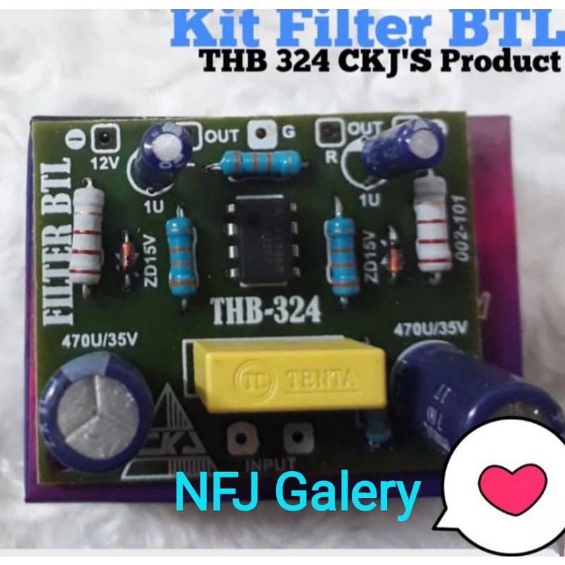Kit Filter Subwoofer aktif Filter BTL best quality Sparepart Audio Alat Elektronik