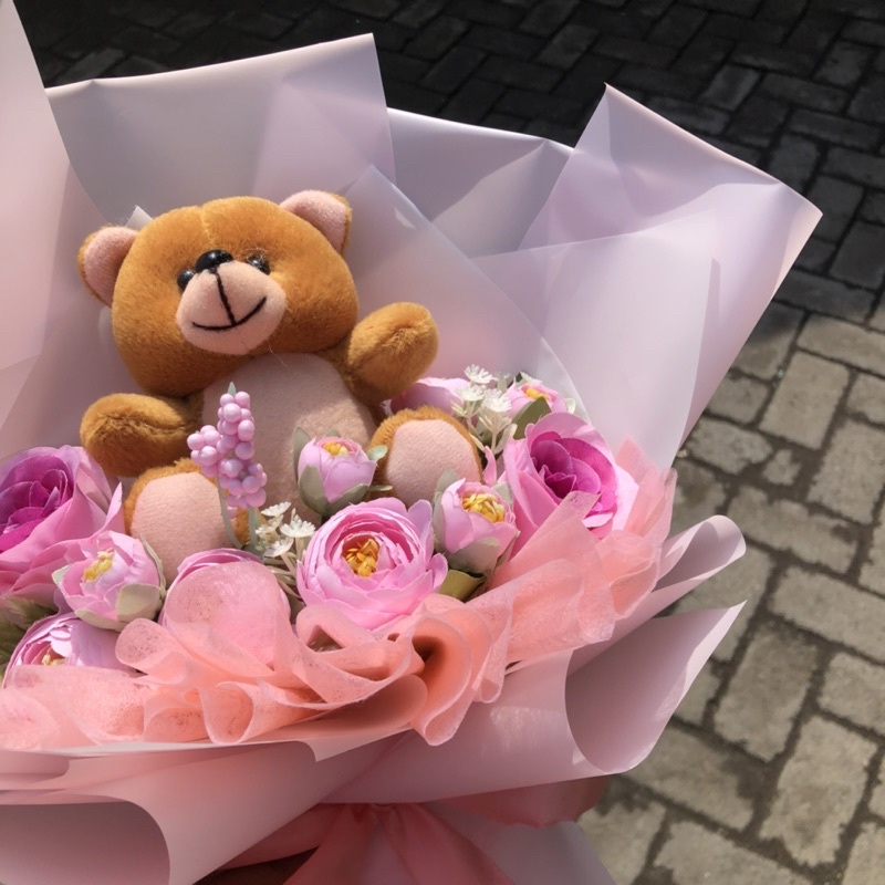 Buket Bunga/ Buket Boneka/ Buket Bunga dan Boneka