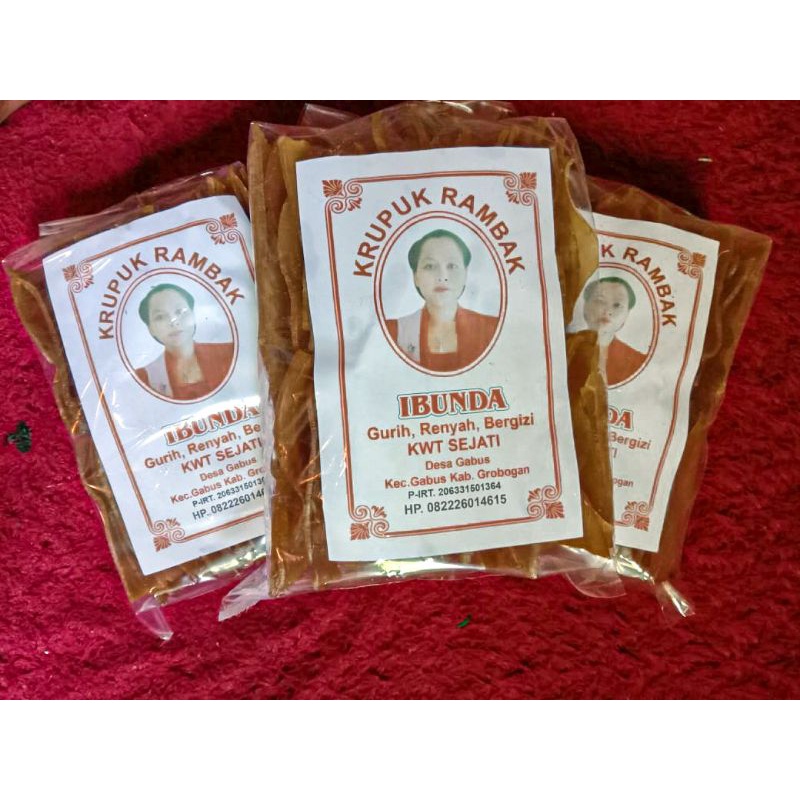 

KRUPUK RAMBAK_IBUNDA_SEJAK TAHUN_1999