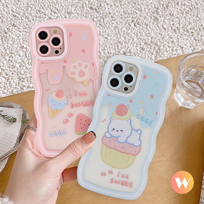 Soft Case Tpu Motif Kartun Beruang Untuk iPhone 11 XR 6 6s Plus 11 13 14 12 Pro Max X XS Max 7 8 14 Plus SE 2020