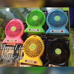kipas + powerbank + senter cas kipas angin mini baterai 18650