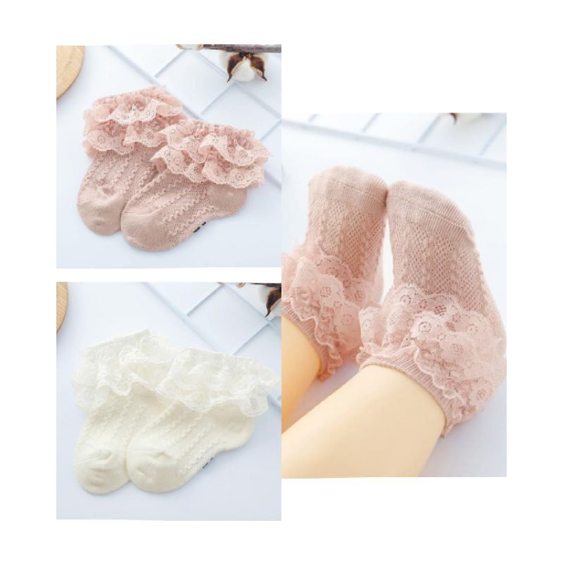 Kaos kaki bayi anak renda tutu / tutu lace socks