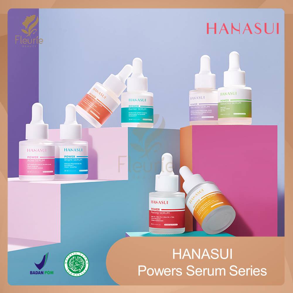 Hanasui Power Serum 20ml - Brightening / Acne / Peeling / Barrier / Bakuchiol / Post Acne / Bright Expert Original BPOM