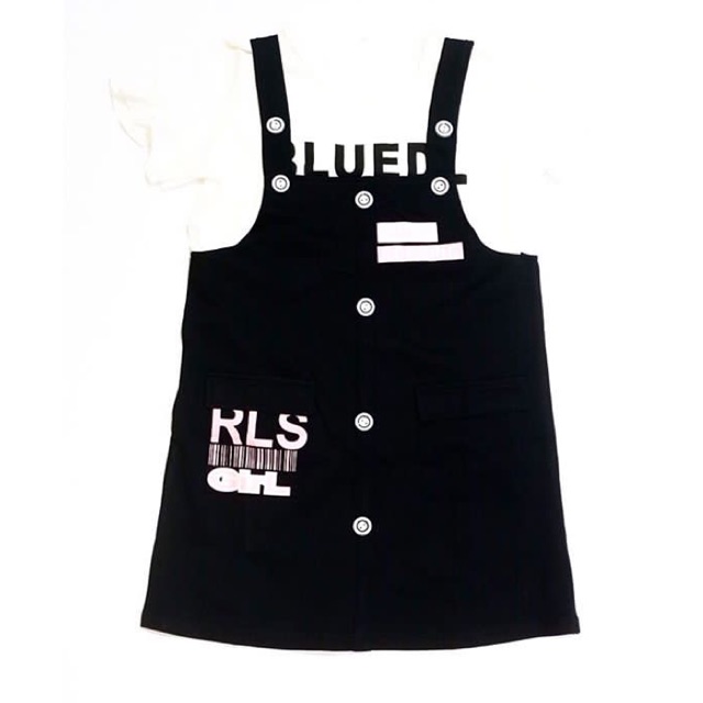 Dress monyet anak perempuan hitam putih murah lol