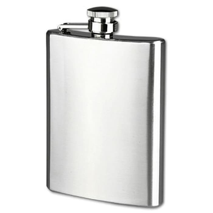 8oz Botol Minum Wine Bir Flask Hip Square Shape Stainless Steel