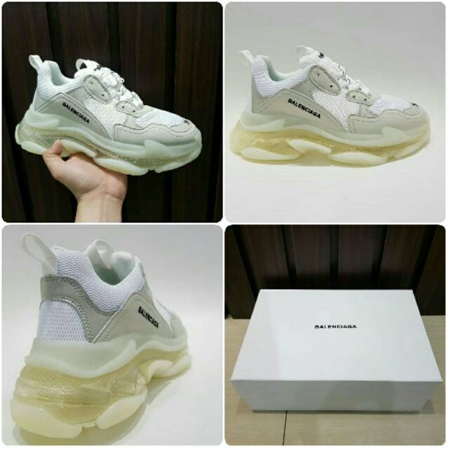 balenciaga triple s gold