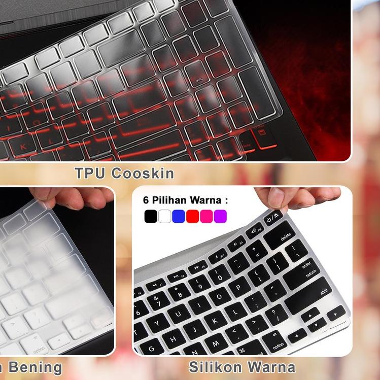 Cover Keyboard Screen Protector Garskin Laptop Anti Gores Asus X441 X441B X441BA X441M X441MA X441MAO Cooskin Clear Anti Glare Bening Metalik Karbon