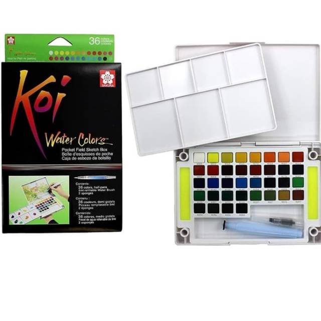 

KOI 36 Sakura Watercolor Pocket Field Sketch Box