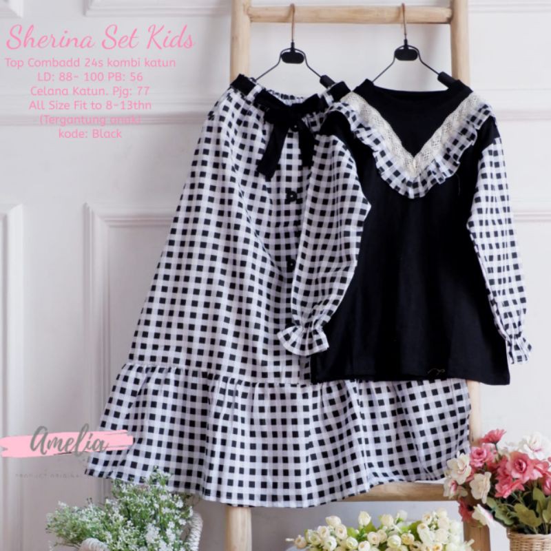 Baju Anak Sherina Set Kids By Amelia