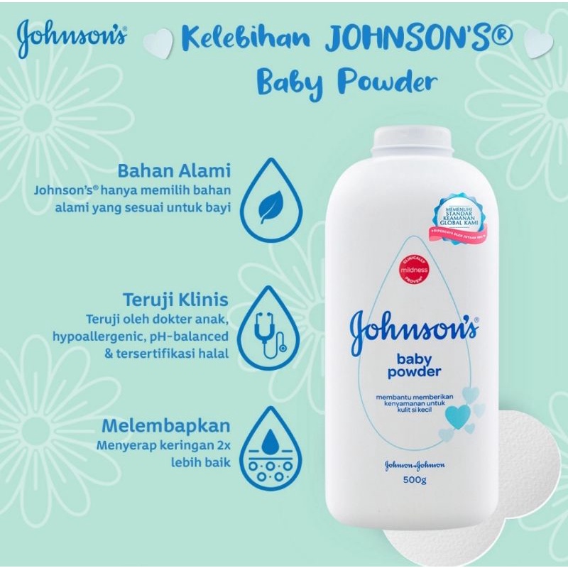 Johnsons Baby Powder Regular / Johnson bedak putih