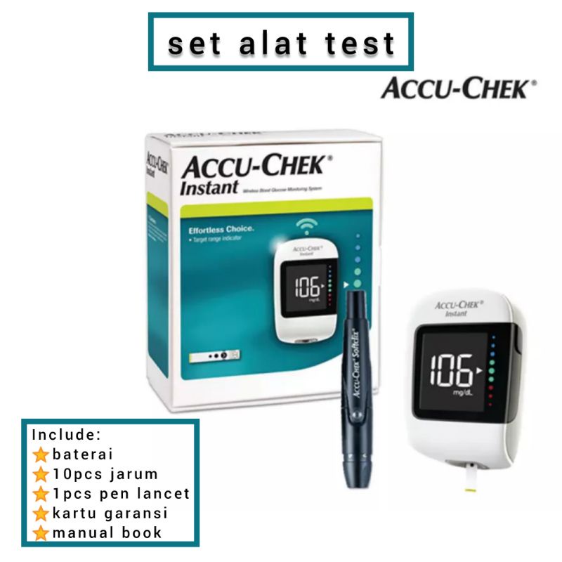 Jual Accu Chek Instant Original Roche Alat Test Gula Darah Shopee