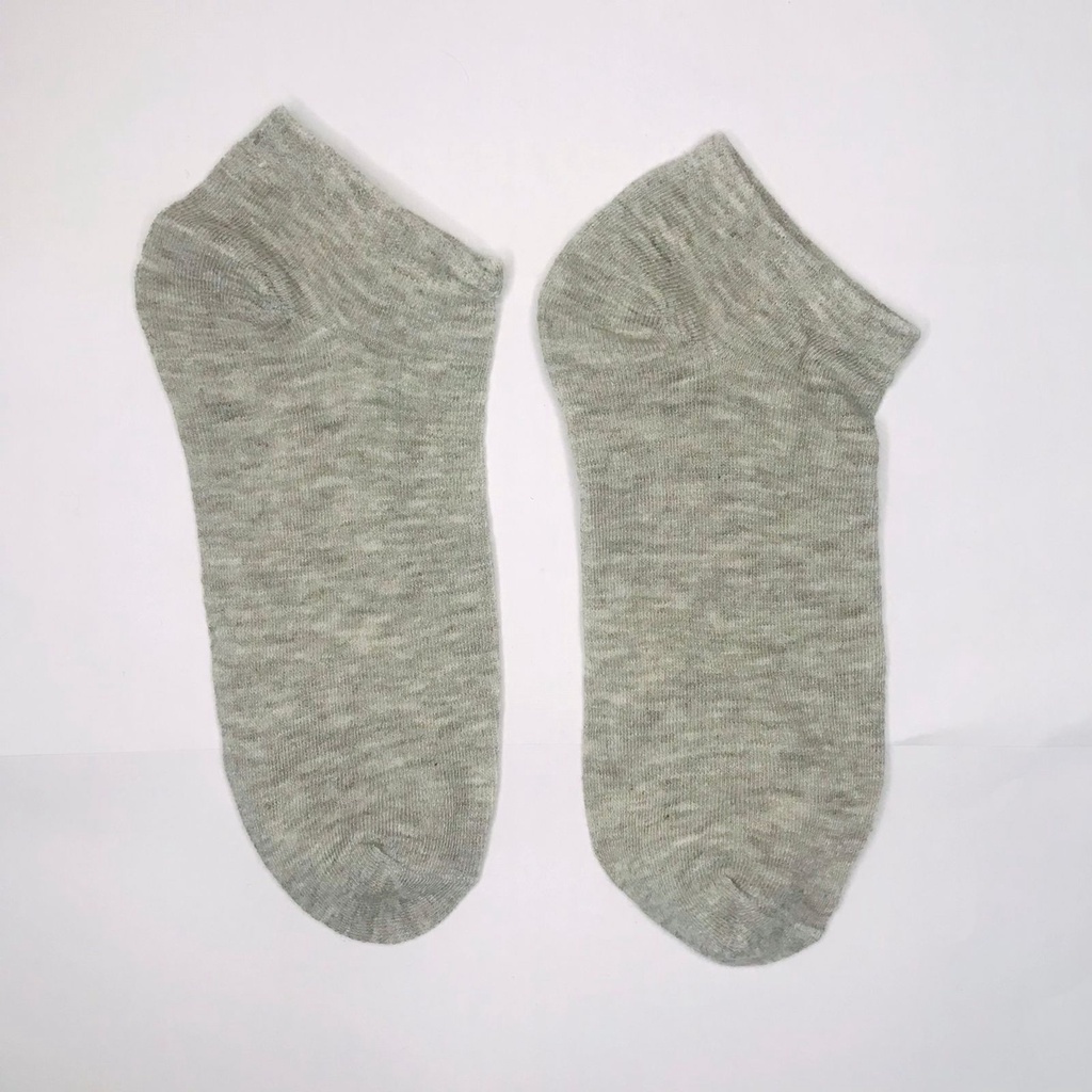 ⭐Bobastore⭐ R108 Kaos Kaki Polos Wanita KaosKaki Spandek Pendek Korea Murah Short Socks-MOTIF 2 ABU MUDA