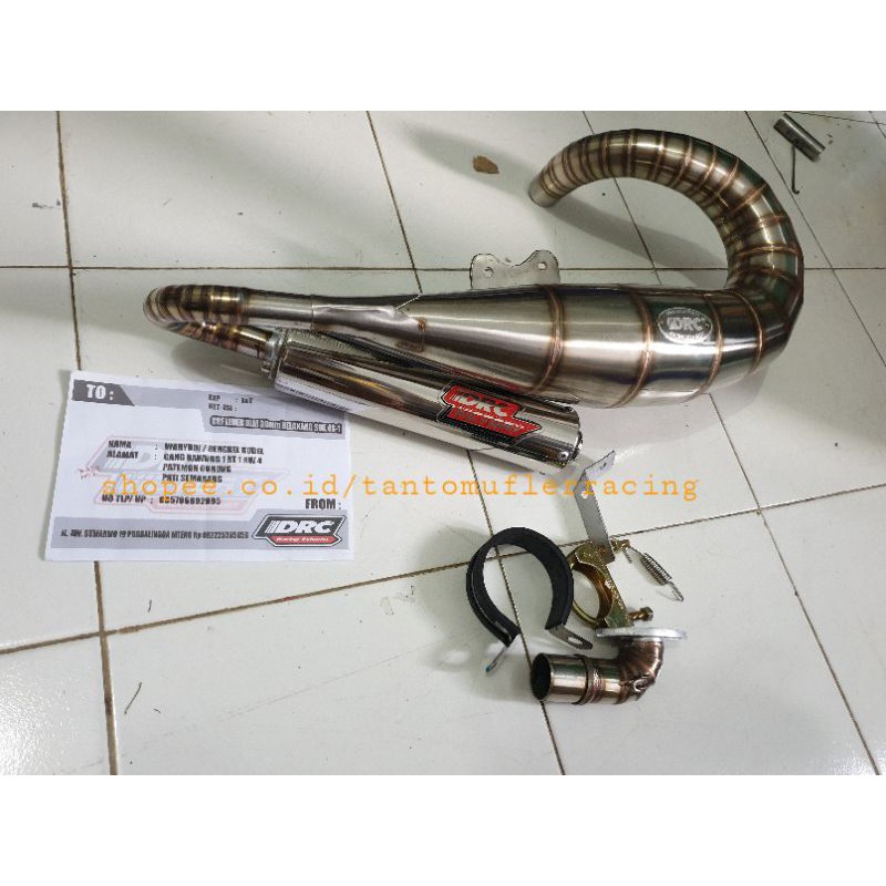 KNALPOT VESPA PTS 90/100 DRC RACING SMALLFRAME