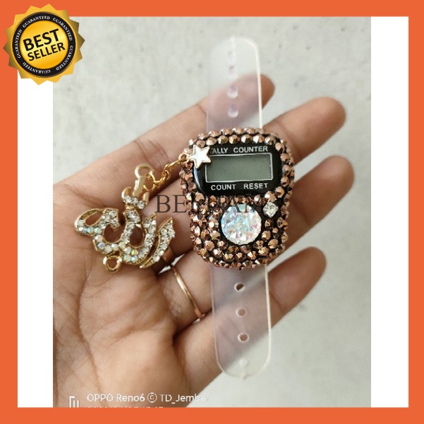 TASBIH DIGITAL CANTIK / TASBIH DIGITAL SWAROVSKI  LAFAL ALLAH tasbeh - tasbih digital - tasbih digit