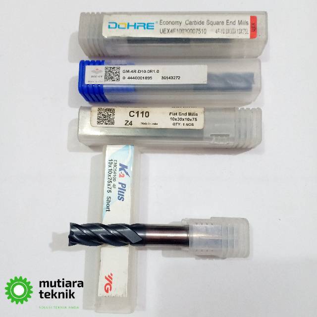 Endmill Carbide 10mm 4 Flute Hrc50 Bor Frais Cutter Cnc Milling