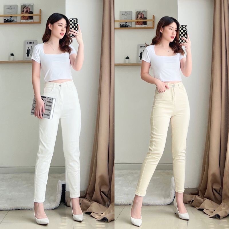 CELANA HIGH WAIST JEANS IMPORT