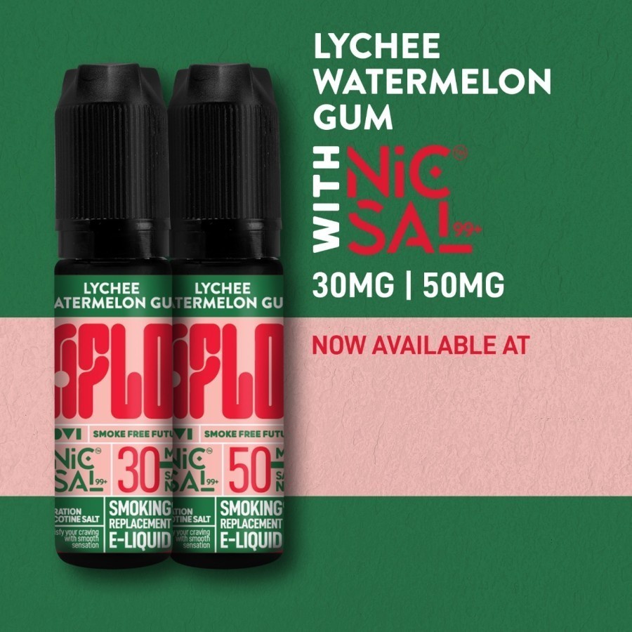 AFLO LYCHEE WATERMELON GUM SALT NIC AUTHENTIC AFLO SALTNIC LIQUID 15ML