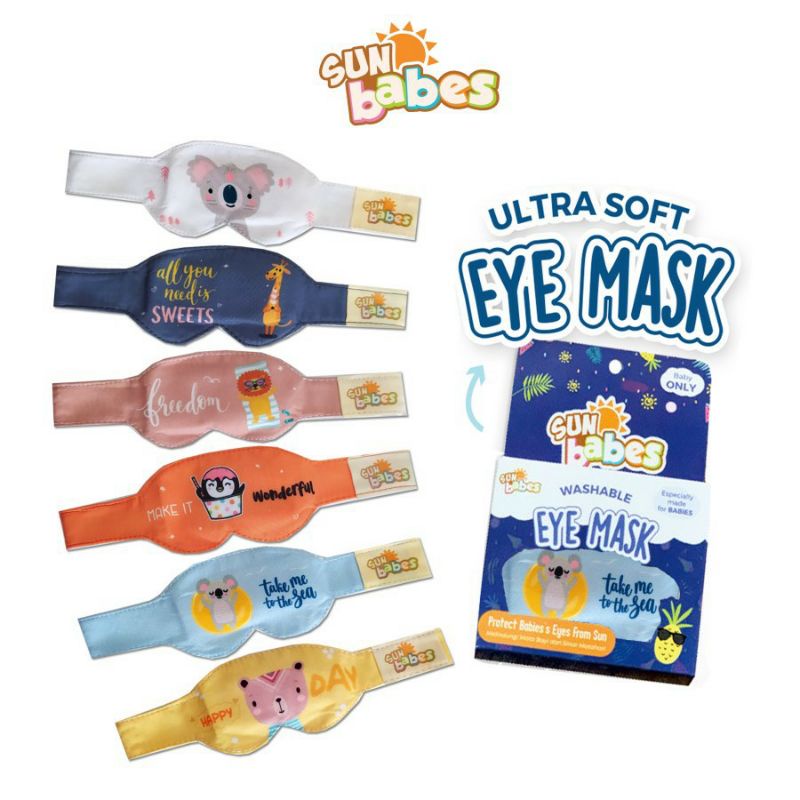 Sunbabes / Omiland Baby eyemask eye mask penutup mata bayi pelindung kaca mata berjemur