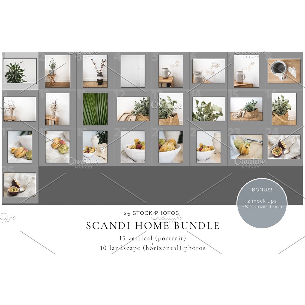 Scandi Home Bundle 25 - Adobe Photoshop