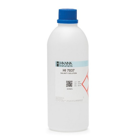 Hanna - NaCl Calibration Solution for Seawater Salinty Readings (500 mL) - HI7037L