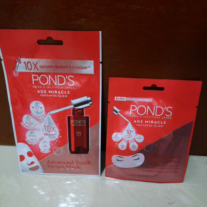 Pond's Age Miracle Serum Mask / Eye Serum Mask Ponds