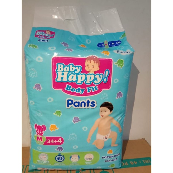 ( BABY HAPPY ) PAMPERS POPOK BAYI MERK BABY HAPPY M30 L30 | POPOK BAYI BABY HAPPY M L