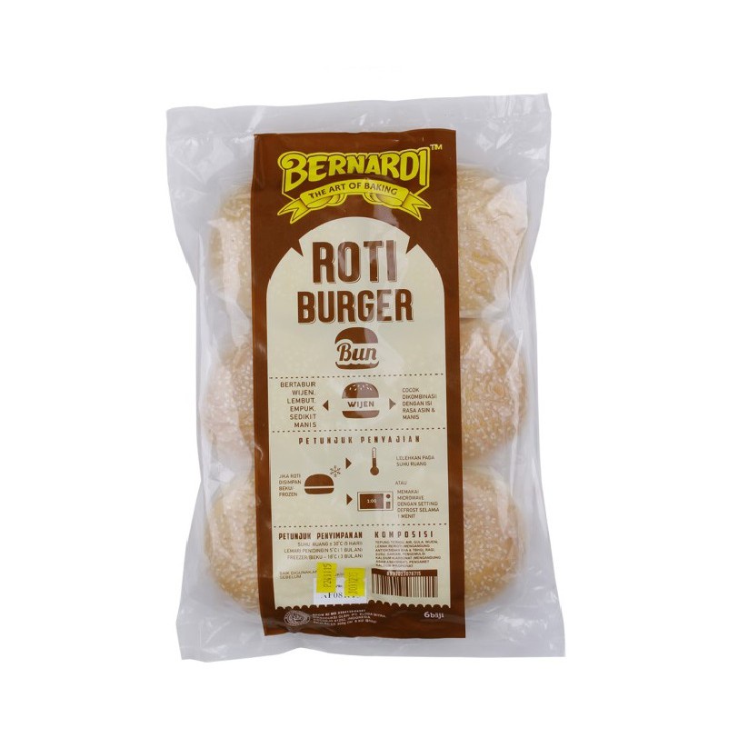 

Bernardi Roti Burger 300 gr isi 6 pcs