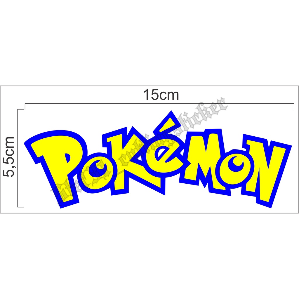 

Stiker cutting logo pokemon, sticker pokemon