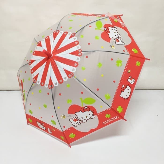 Payung tongkat anak hello kitty - 001kt hellokitty cantik doff indah