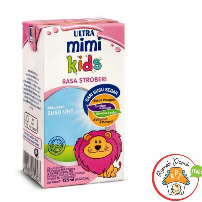 

BAYAR COD Susu Ultra mimi Strawberry Strowberi 125 ml per 40 pcs 1 dus - Tanpa Plastik