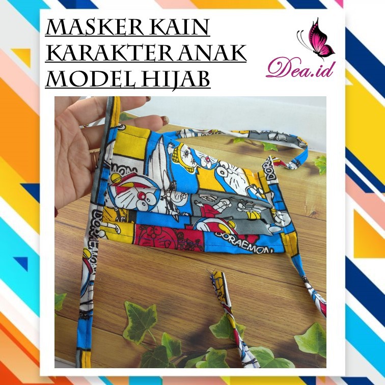 MASKER KAIN KARAKTER Pelindung wajah tali bahan katun karakter (1kg = 100 pc)